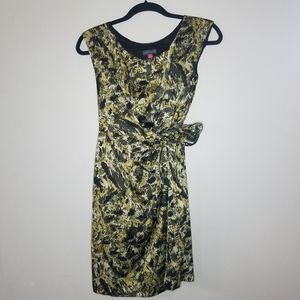 Vince Camuto Side Tie Print Dress